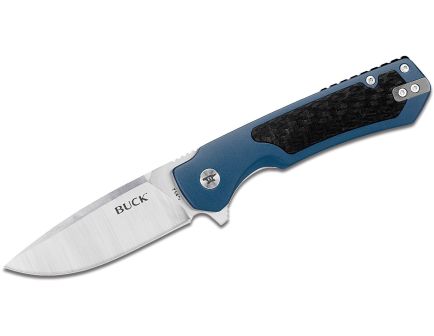 Buck Stinger Folding Drop Point Knife, Blue - 0714BLS-C