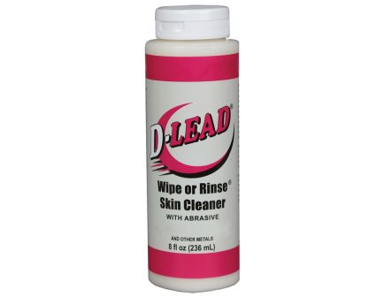 D-Lead Wipe or Rinse Skin Cleaner w/Abrasive, 8 oz Bottle Case of 24
