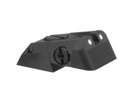 Kensight DAS Novak Serrated Blade Adjustable Combat Sight Rear, White