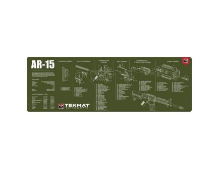 TEKMAT AR15 OD 36" x 12" x 0.13" Gun Cleaning Mat, OD Green