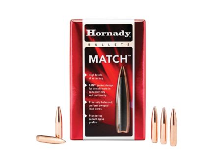 Hornady Match .30 Cal JHPBT Rifle Bullet, 178 gr 0.308" 1600rds