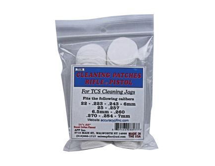 TCS .22 Cal/7mm 1.25" x 0.01" Round Cleaning Patch, Bag of 180