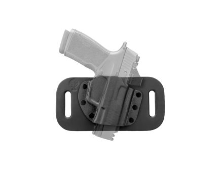 CrossBreed Holsters SnapSlide Sig Sauer P229 OWB Holster Right Cowhide Leather/Kydex, Black