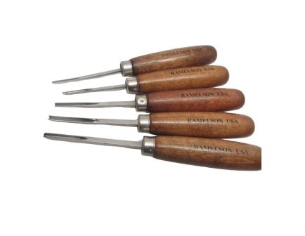 UJ Ramelson 5-Piece V and U Chisel Carving Set