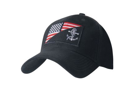 Rothco Us Navy Anchor - Flag Low Profile Cap, Navy Blue