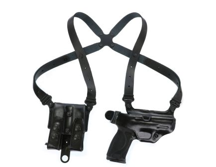 Galco Miami Classic II Glock 43X Leather Shoulder Holster Right, Black - MCII652B
