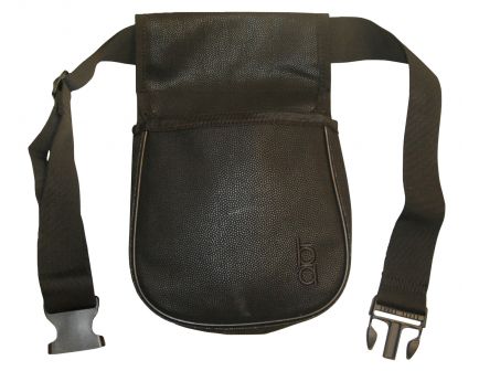 Boyt Bob Allen Classic Divided Shell Pouch w/ Belt, 2-Compartment, Black - 23284
