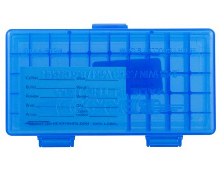 Berrys Bullets 409 .243/.308 50 Round Snap-Hinge Ammo Box, Blue - 40902