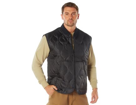 Rothco Quilted Woobie Vest - Black, 2X-Large