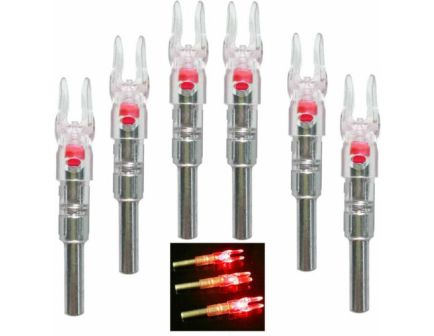NAP Thunderglo Lighted Nock 6 pack, Red