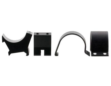 Weaver 30mm Low Steel Strap Aluminum Saddle Detachable Top Mount 2-Piece Scope Ring, Glossy Black - 49122