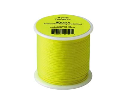 Muzzy Bright Yellow Bowfishing 75ft 200lb Line 1071-Y