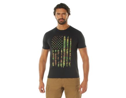 Rothco Distressed US Flag Athletic Fit T-Shirt