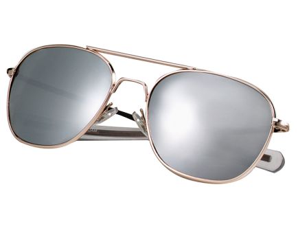Rothco G.I. Type Aviator Sunglasses - Gold - Mirror, 58 Mm