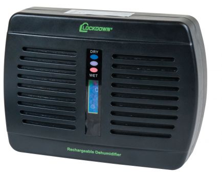 Lockdown Rechargeable Dehumidifier, Protects 333 cu/ft  - 1092878
