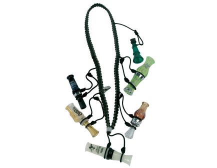 Primos Waterfowler's Nylon 5-Call Lanyard, Black - 69628