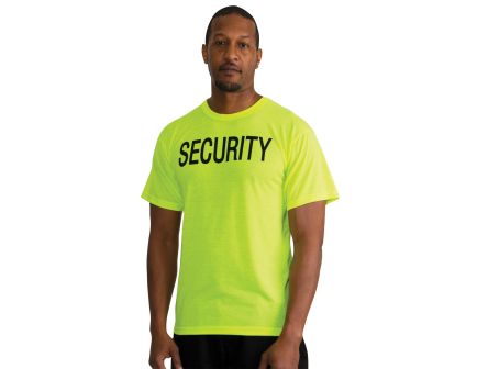 Rothco 2-Sided Security T-Shirt - Safety Green, 3X-Large