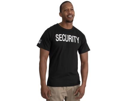 Rothco 2-Sided Security T-Shirt with US Flag On Sleeve