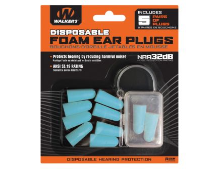 Walkers Game Ear 30 dB Inside the Ear Plug, Teal, 5/pack - GWPFP5PKTL