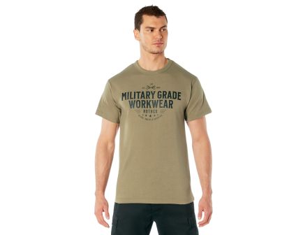 Rothco Military Grade Workwear Graphic T-Shirt - Coyote Brown, 3X-Large