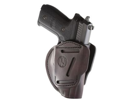 1791 Gunleather 3-Way Glock 17/H&K VP9 Leather IWB/OWB Ambi Holster 05, Signature Brown - 3WH5SBRA