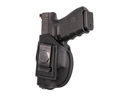 1791 Gunleather 4-Way Ruger LCP Leather IWB/OWB Holster Left 02, Stealth Black - 4WH2SBLL