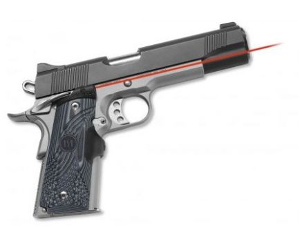 Crimson Trace 1911 Government/Commander - G10 Black/Grey - NEW - Lasergrip, Front Activation LG-904