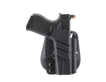1791 Gunleather Tactical Kydex Glock 43 Kydex OWB Holster Right, Black - TACPDHOWBGLOCK43BLKR