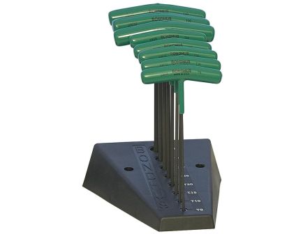 Bondhus ProHold/PHTTHX8 8-Piece Graduated Length Torx T-Handle Set w/Stand
