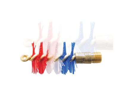 Pro-Shot Patriot 12 Gauge Nylon Bore Brush 5/16"-27, Blue/Red/White - PS12