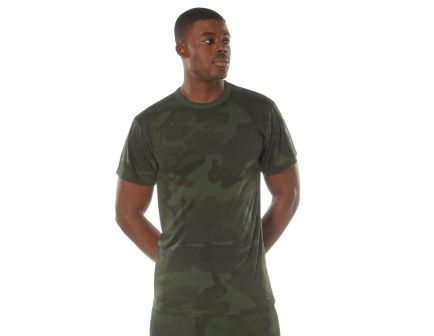 Rothco Midnight Camo Moisture Wicking T-Shirt - Midnight Woodland Camo, 3X-Large