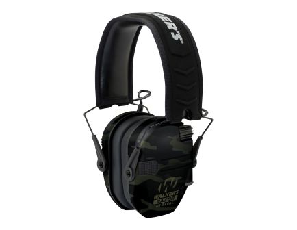 Walker Razor Pro Digital Polymer Earmuff 23 dB, Black/Multi-Cam Gray - GWP-DRSEM-MC