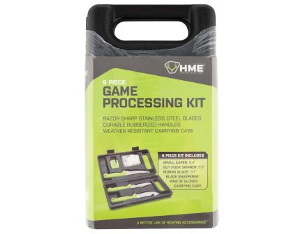 HME Hunting Dressing Kit, Gut Hook, Caper, and Drop Point Blades for Versatile Use - HME-KN-6PHDK