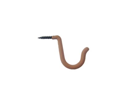 HME Single Accessory Hook, Brown Pack of 6