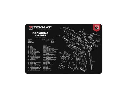 TekMat Rubber Cleaning Mat 11" x 0.13" - Black/White - TEKR17BROWNINGHP