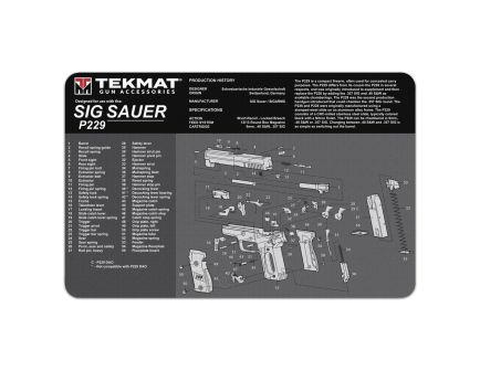 TEKMAT 17" x 11" x 0.13" Gun Cleaning Mat, Black/Gray