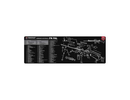TekMat FN FAL Rubber Cleaning Mat 12" x 0.13" - Black/White - TEKR36FNFAL