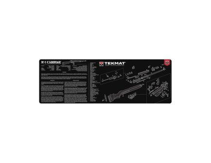 TekMat Rubber Cleaning Mat 12" x 0.13" - Black/White Firearm Maintenance Mat - TEKR36M1CARB