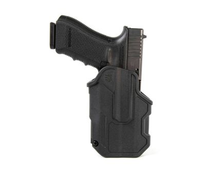 Blackhawk L2C Light Bearing Glock 17 Polymer OWB Holster Left 00, Black - 410200BKL