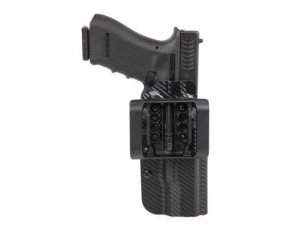 Uncle Mike's Range/Competition Colt 1911 Boltaron OWB Holster Left, Black/Green - 54RNC03BGL