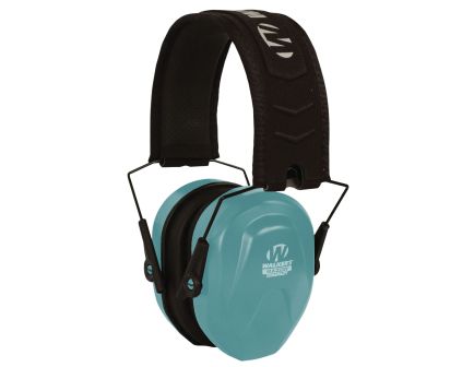 Walker Razor Compact Polymer Passive Earmuff Women/25 dB, Black/Blue - GWP-CRPAS-BL