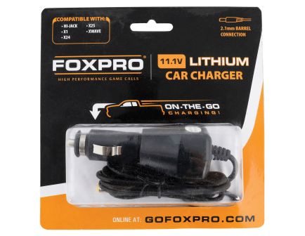 Foxpro High Capacity Lithium-Ion Battery and Car Charger 11.1 V/6700 mAh, Black - LITCARCHG