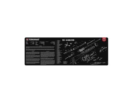 TekMat Rubber Cleaning Mat 12" x 0.13" Size in Black/White for Gun Maintenance - TEKR36M1GARANDBK
