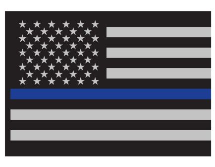 Rothco Thin Blue Line Flag Decal