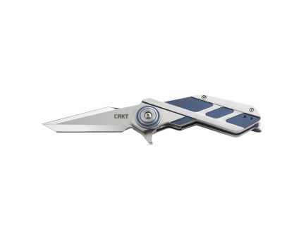 CRKT Deviation Folding Knife Unique Tanto Blade in Striking Blue - 2392