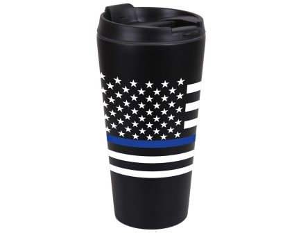 Rothco Thin Blue Line Flag Travel Mug