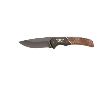 Browning's Large Hunter Fixed Knife Precision Drop Point with Walnut Handle - 3220397
