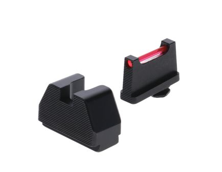 TruGlo Fiber-Optic Pro Sight Front/Rear, Red/Black - TGTG132CZ1
