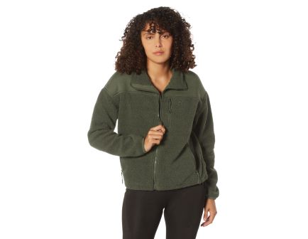 Rothco Womens Trailsman Sherpa Fleece Jacket - Olive Drab, Small