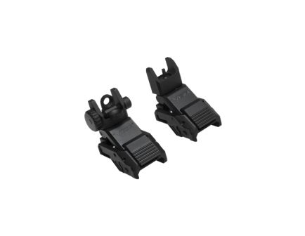 NcStar Pro Series Sight Front/Rear Flip Up, Black - VMARFLC